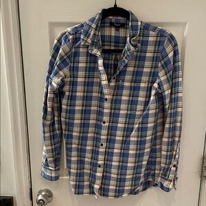 Women’s Blue Plaid Shirt